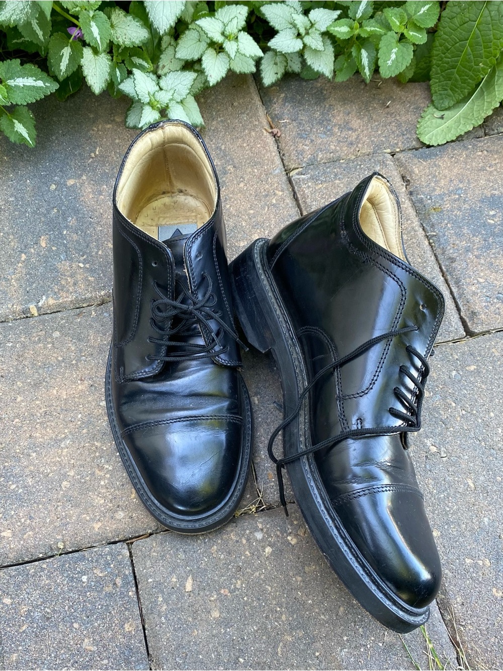 Aldo Men’s Black Leather Cap-Toe Ankle Boots — Size 41 EU (US 8) Summer Sale
